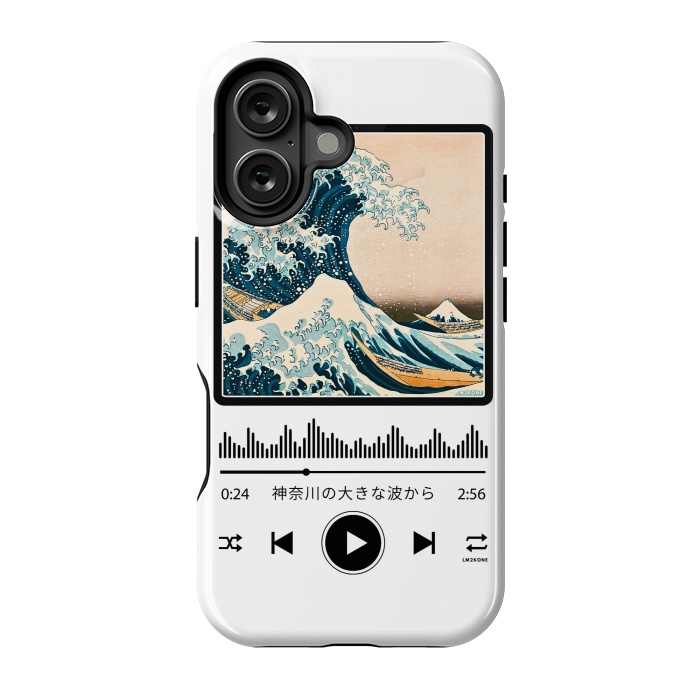 iPhone 16 StrongFit Soundtrack - Great Wave off Kanagawa by LM2Kone