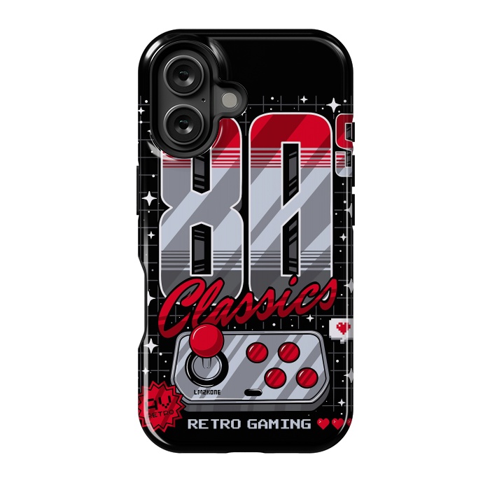 iPhone 16 StrongFit 80s Classics Retro Gaming by LM2Kone