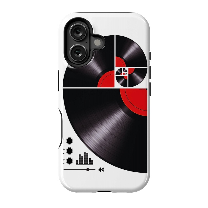 iPhone 16 StrongFit Fibonacci Spiral Vinyl by LM2Kone