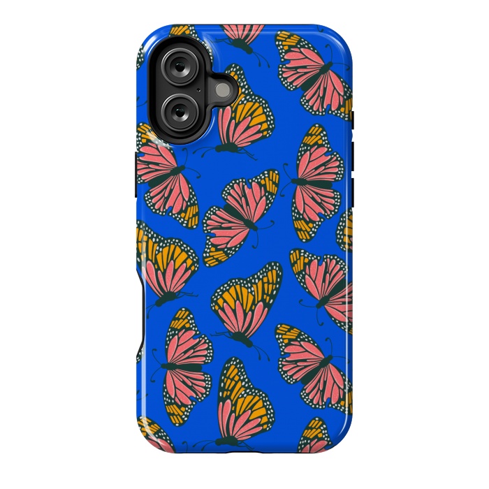 iPhone 16 Plus StrongFit Bright Butterflies by Tiny Thistle Studio