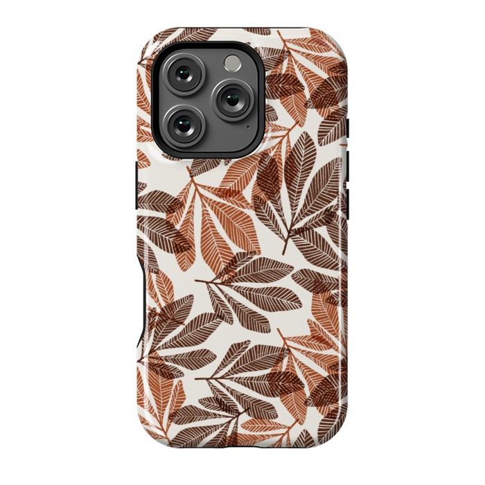 iPhone 16 Pro StrongFit Lacy Leaves by Tiny Thistle Studio