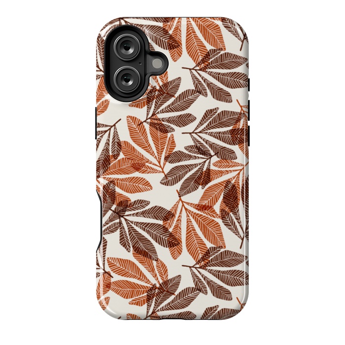 iPhone 16 Plus StrongFit Lacy Leaves by Tiny Thistle Studio