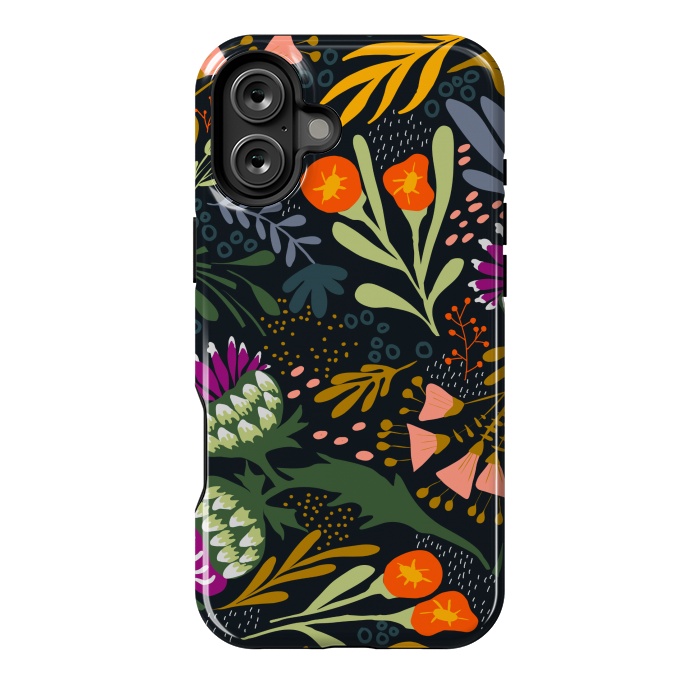 iPhone 16 Plus StrongFit Thistles & Sprigs by Tiny Thistle Studio