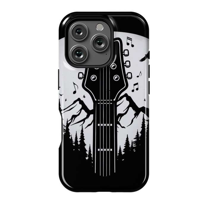 iPhone 16 Pro StrongFit Forest Guitar Pick by LM2Kone