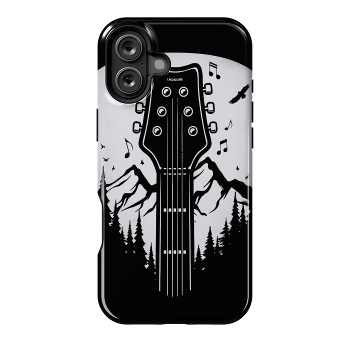 iPhone 16 Plus StrongFit Forest Guitar Pick by LM2Kone