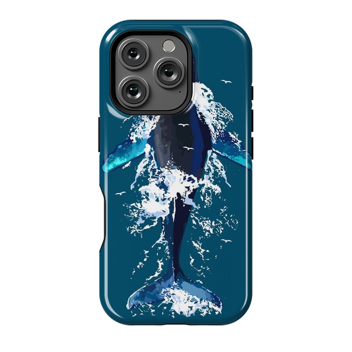 iPhone 16 Pro StrongFit Humpback whale in ocean by LM2Kone