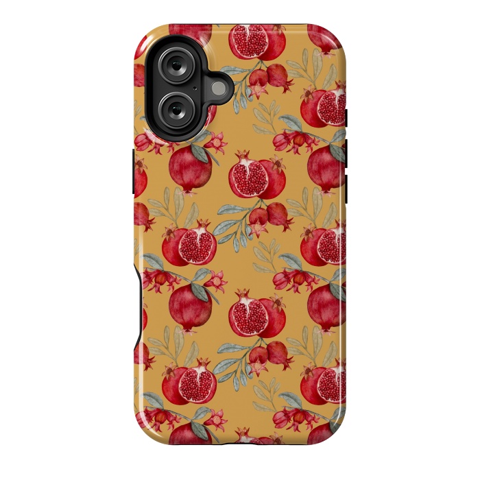 iPhone 16 Plus StrongFit Red fruits, yellow by Flowery Stories