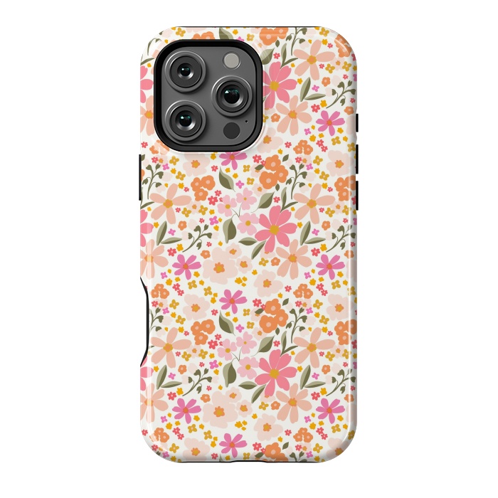 iPhone 16 Pro Max StrongFit Flowers white by Flowery Stories