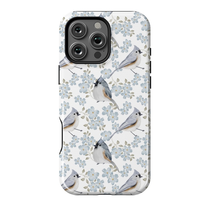 iPhone 16 Pro Max StrongFit Birds white by Flowery Stories