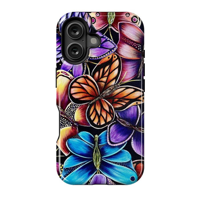 iPhone 16 StrongFit Butterflies by Denise Cassidy Wood