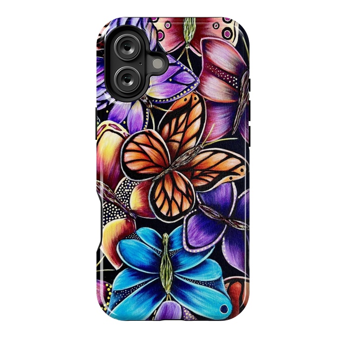 iPhone 16 Plus StrongFit Butterflies by Denise Cassidy Wood