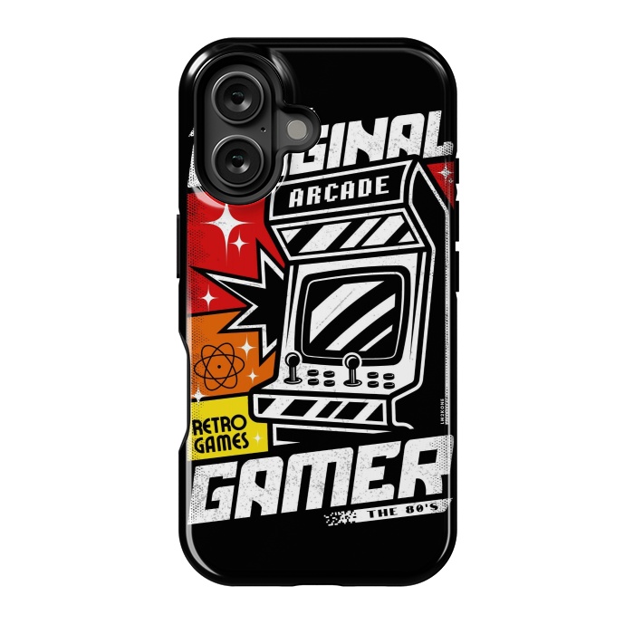 iPhone 16 StrongFit Retro Original Gamer Arcade by LM2Kone