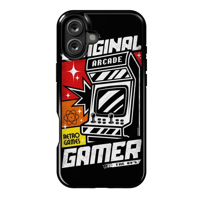 iPhone 16 Plus StrongFit Retro Original Gamer Arcade by LM2Kone