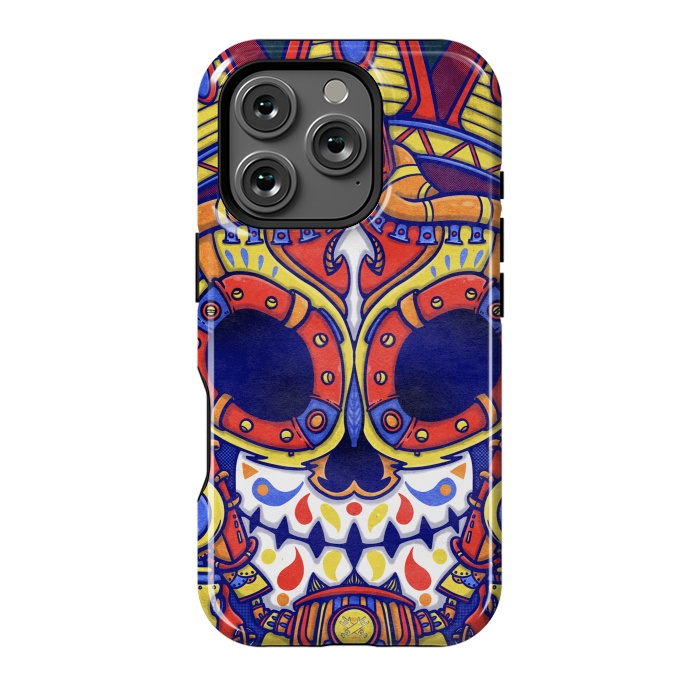 iPhone 16 Pro StrongFit Warrior mask by Manuvila