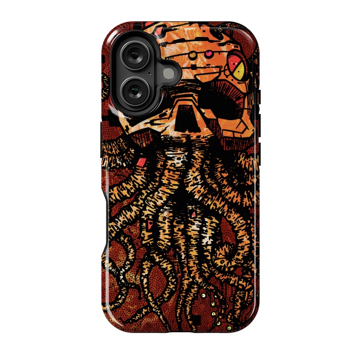 iPhone 16 StrongFit Skull tentacles by Manuvila