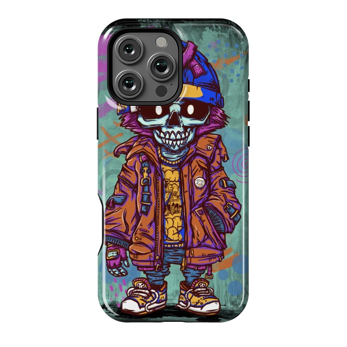 iPhone 16 Pro Max StrongFit Skull boy by Manuvila