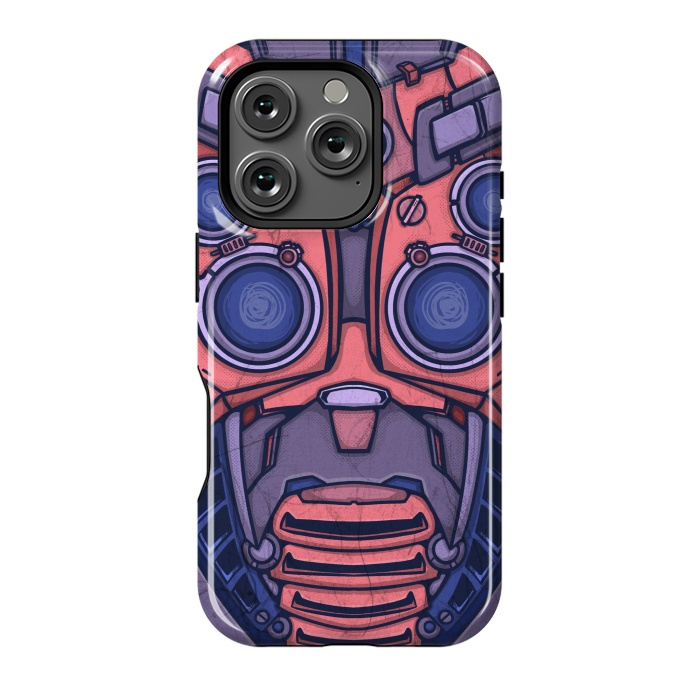 iPhone 16 Pro StrongFit Robot face by Manuvila