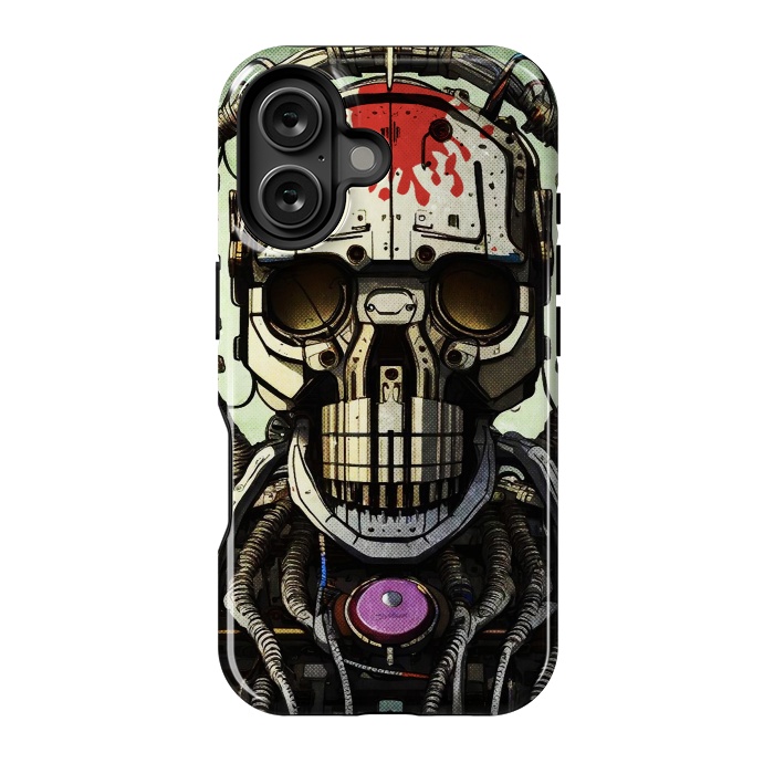 iPhone 16 StrongFit metal skull by Manuvila