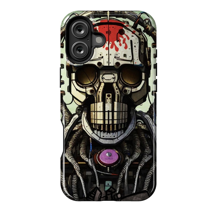 iPhone 16 Plus StrongFit metal skull by Manuvila