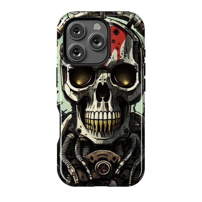 iPhone 16 Pro StrongFit Metal skull2 by Manuvila