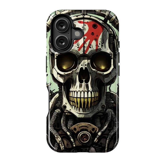 iPhone 16 StrongFit Metal skull2 by Manuvila