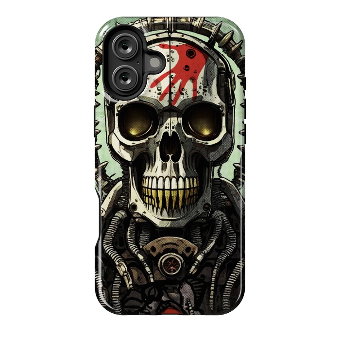 iPhone 16 Plus StrongFit Metal skull2 by Manuvila