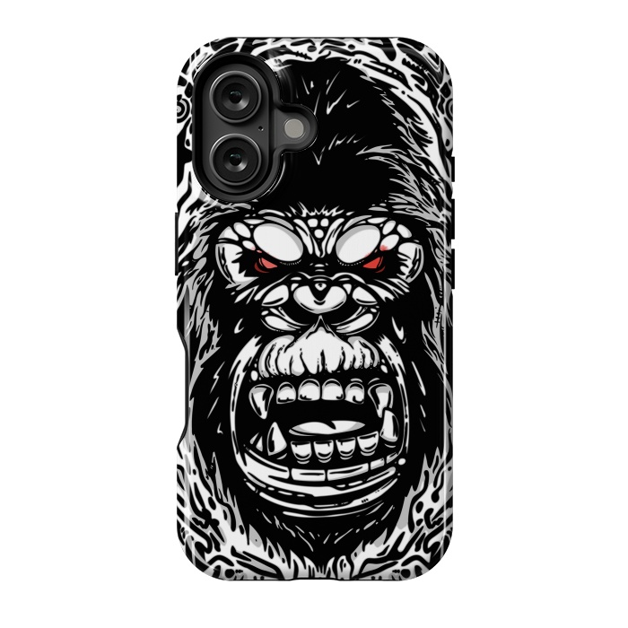 iPhone 16 StrongFit Gorilla face by Manuvila