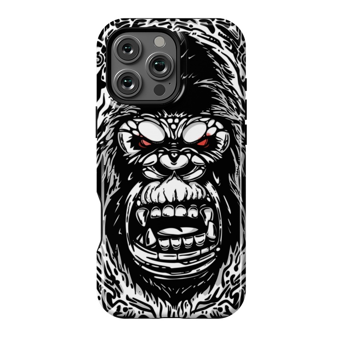 iPhone 16 Pro Max StrongFit Gorilla face by Manuvila