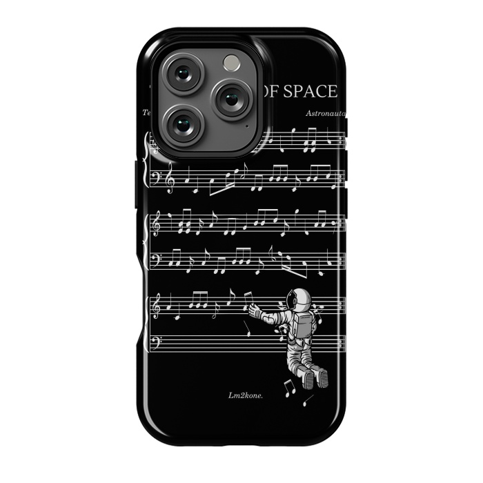 iPhone 16 Pro StrongFit The Sound of Space - (Black version) by LM2Kone