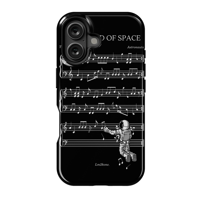 iPhone 16 StrongFit The Sound of Space - (Black version) by LM2Kone