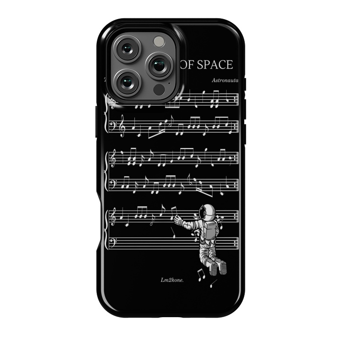 iPhone 16 Pro Max StrongFit The Sound of Space - (Black version) by LM2Kone