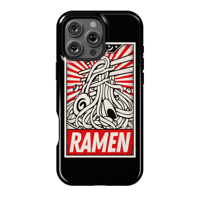 iPhone 16 Pro Max StrongFit Retro Ramen Vintage Poster by LM2Kone