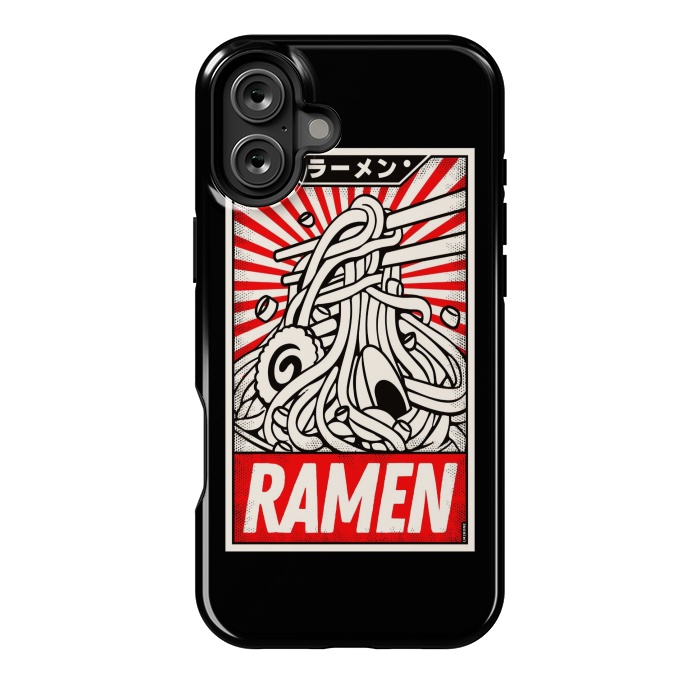 iPhone 16 Plus StrongFit Retro Ramen Vintage Poster by LM2Kone