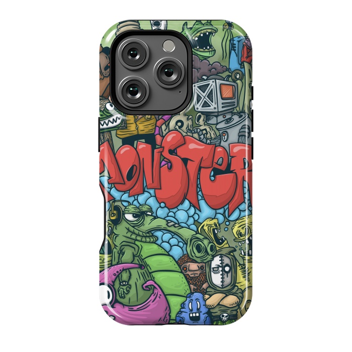 iPhone 16 Pro StrongFit Monster by Manuvila