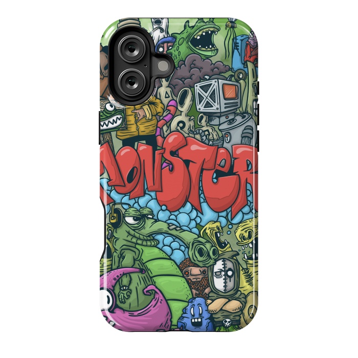 iPhone 16 Plus StrongFit Monster by Manuvila