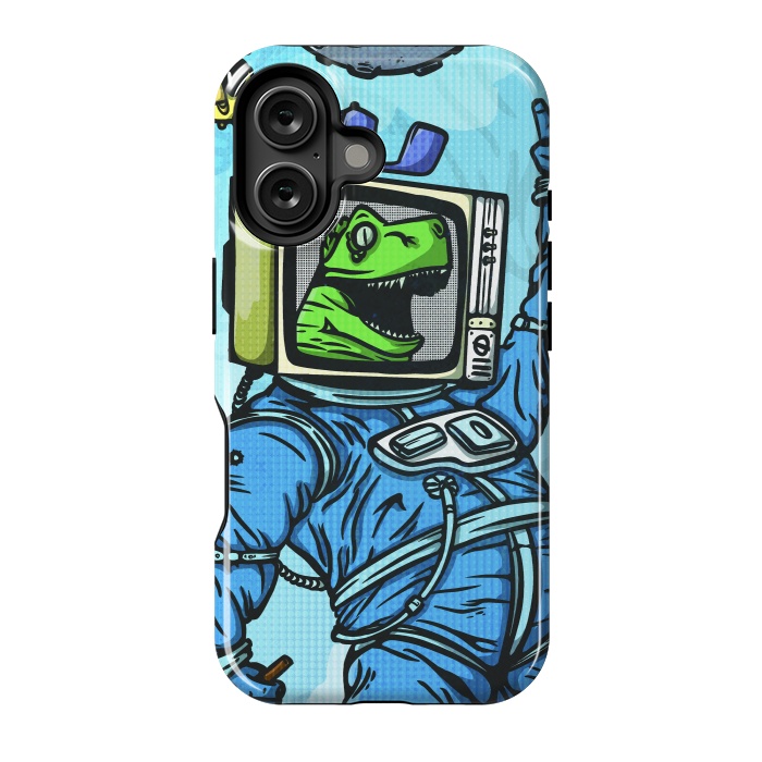 iPhone 16 StrongFit Astro lizard by Manuvila