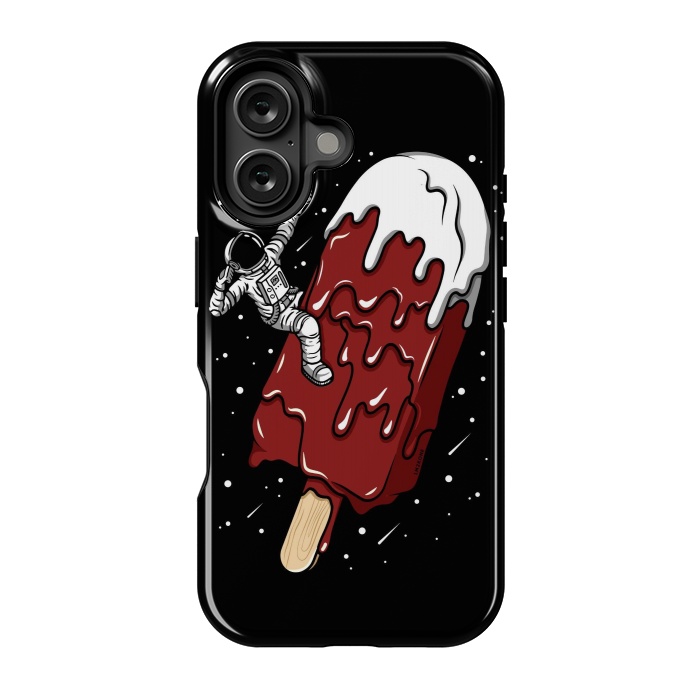 iPhone 16 StrongFit Ice Cream Astronaut - Chocolate. by LM2Kone