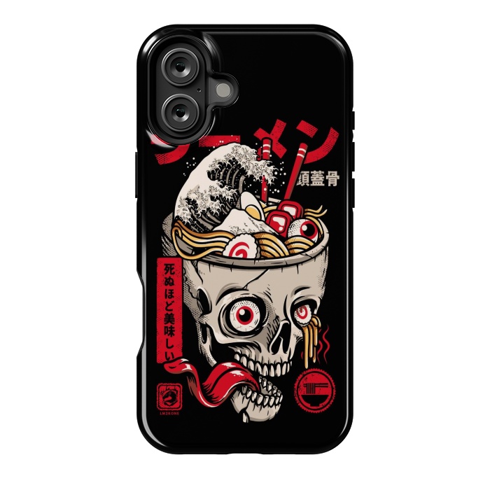 iPhone 16 Plus StrongFit Great Skull Ramen by LM2Kone