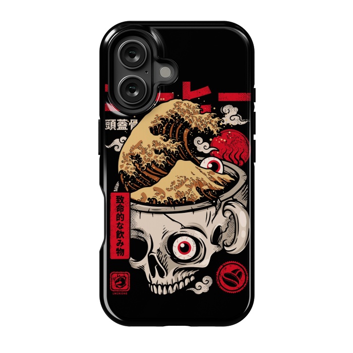 iPhone 16 StrongFit Great Skull Coffee by LM2Kone