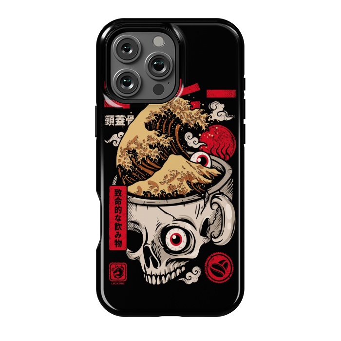 iPhone 16 Pro Max StrongFit Great Skull Coffee by LM2Kone