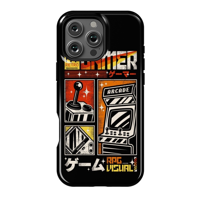 iPhone 16 Pro Max StrongFit AV Retro Gamer Vintage by LM2Kone