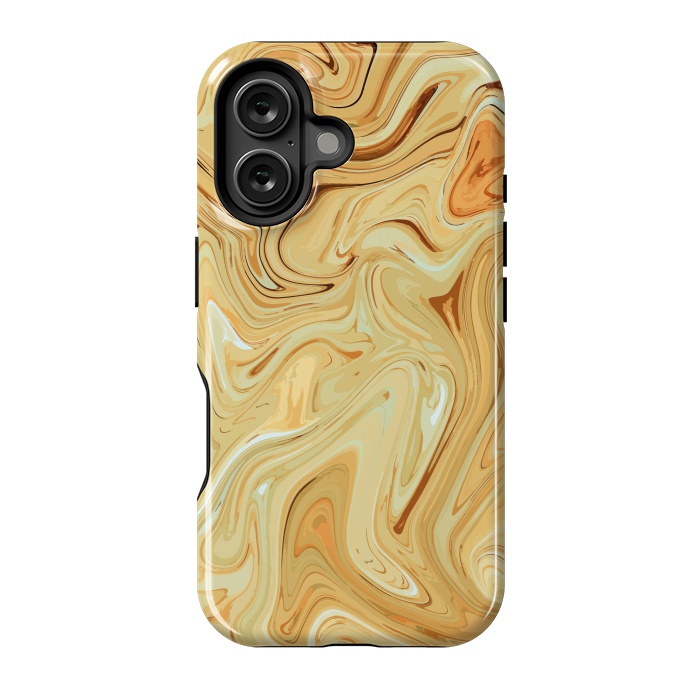 iPhone 16 StrongFit Different Abstract, Liquid Pattern, Marble Effect by Creativeaxle