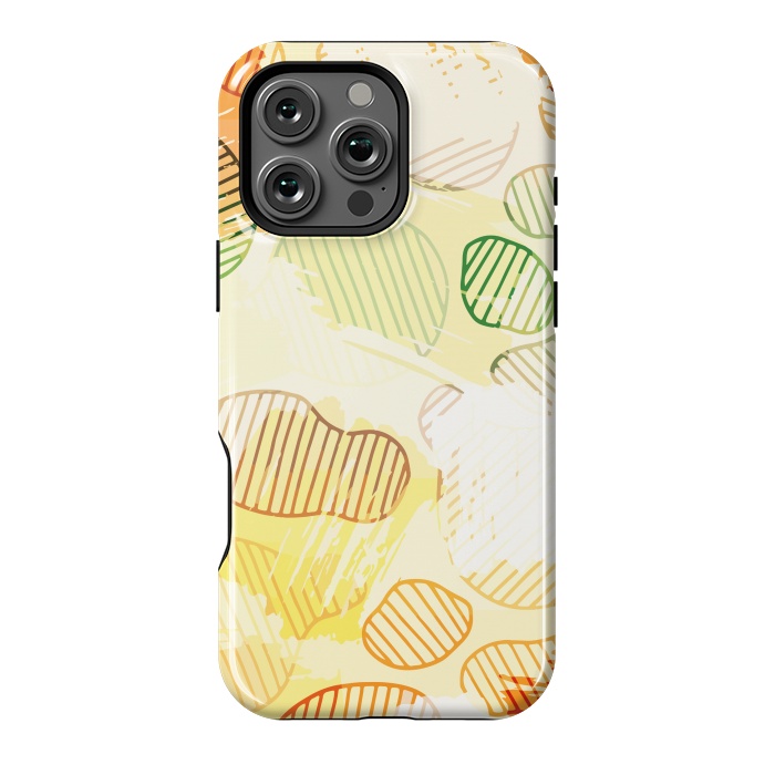 iPhone 16 Pro Max StrongFit Abstract Footprints, minimal Colorful Pattern by Creativeaxle