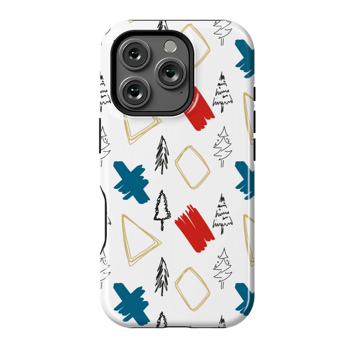 iPhone 16 Pro StrongFit Contemporary Illustration Pattern by Creativeaxle