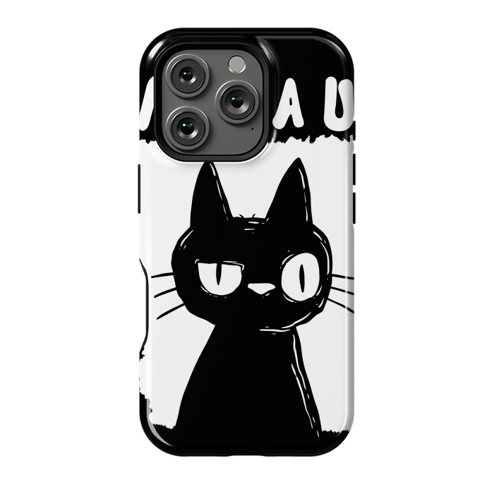 iPhone 16 Pro StrongFit Miau by Manuvila