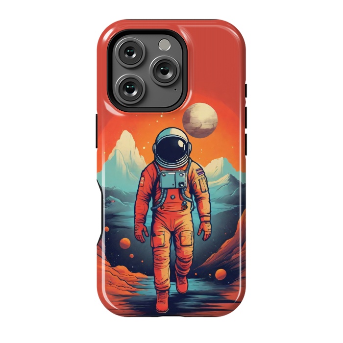 iPhone 16 Pro StrongFit Solitude Astronaut by JohnnyVillas