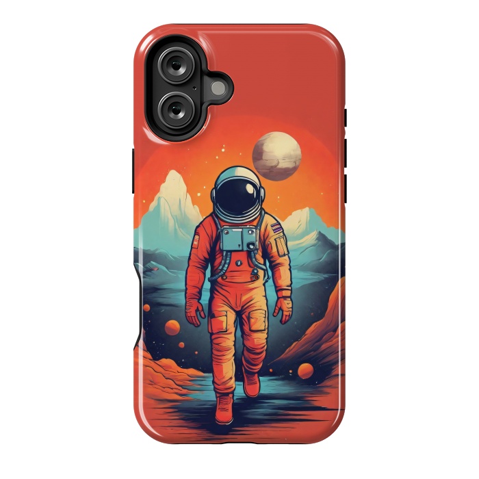 iPhone 16 Plus StrongFit Solitude Astronaut by JohnnyVillas