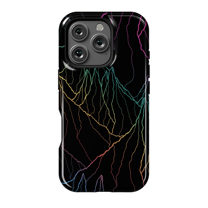 iPhone 16 Pro StrongFit Rainbow line peaks by Steve Wade (Swade)