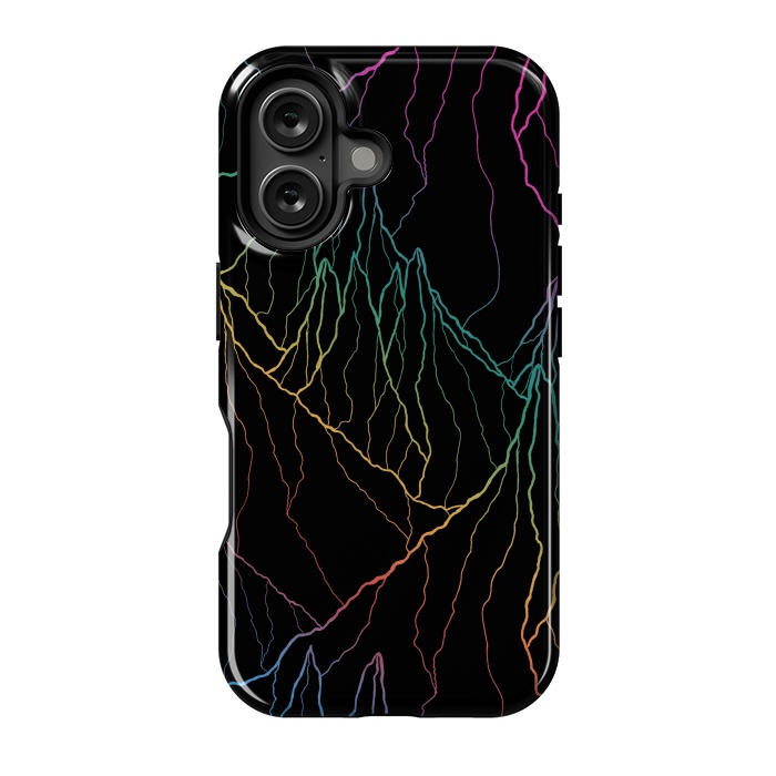 iPhone 16 StrongFit Rainbow line peaks by Steve Wade (Swade)