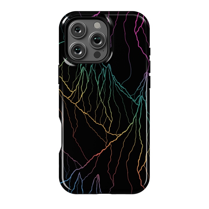 iPhone 16 Pro Max StrongFit Rainbow line peaks by Steve Wade (Swade)